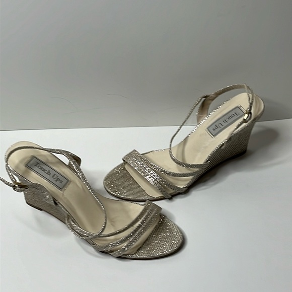 Touch Ups Shoes - Touch Ups size 8 strappy, glittery wedges